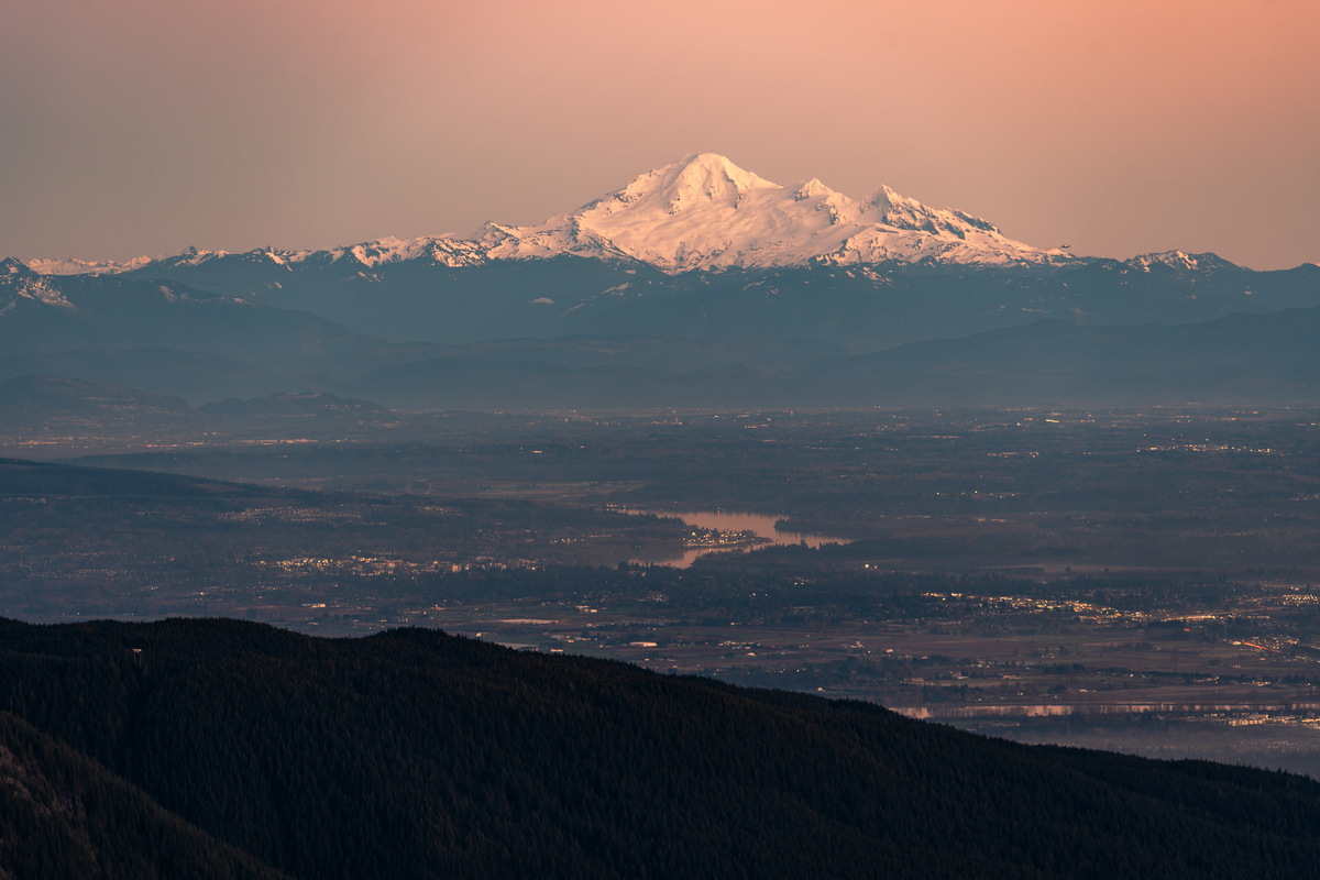 贝克山余晖 02 · Mount Baker afterglow — Mount Seymour Provincial Park, North Vancouver, BC