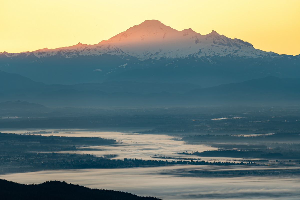 晨光中的贝克山 05 · Mount Baker morning light — Mount Seymour Provincial Park, North Vancouver, BC